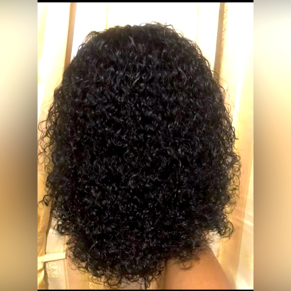 Glueless Jerry curl knot-less wig 7x5 Glueless